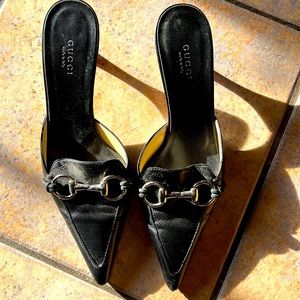 Gucci Black Mules